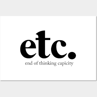 ETC. Definition Posters and Art